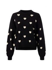 Noisy May Sweter - NMCharlott Kobiety czarny|biały, S. Białe swetry damskie Noisy may, s, bez wzorów, klasyczne, bez kołnierzyka, bez ramiączek, bez kaptura. Za 169.95 zł.