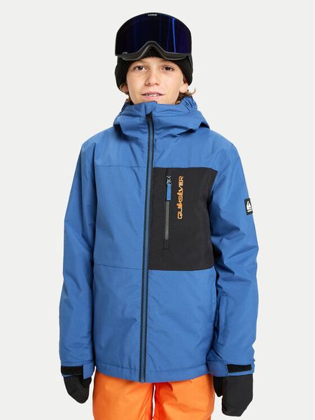 Quiksilver Kurtka snowboardowa Side Hit Solid EQBTJ03221 Niebieski Regular Fit. Niebieskie kurtki i płaszcze dla chłopców Quiksilver, bez wzorów, z syntetyku, sportowe, bez kaptura. Za 639.99 zł.