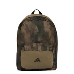 PLECAK DLA CHŁOPCÓW Z GRAFIKĄ KAMUFLAŻOWĄ. Brązowe torby i plecaki dziecięce Adidas, z materiału. Za 119.00 zł.