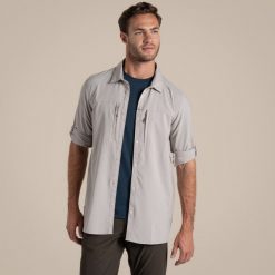 Koszula z długim rękawem Craghoppers Nosilife Pro Langarm Hemd V. Białe koszule męskie Craghoppers, m, bez wzorów, casualowe, bez kołnierzyka, bez ramiączek. W wyprzedaży za 398.99 zł.