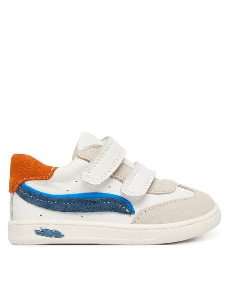 Primigi Sneakersy 1403333 Biały. Białe buty sportowe chłopięce Primigi, bez wzorów, ze skóry, bez zapięcia. Za 189.99 zł.
