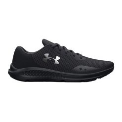Buty treningowe damskie Under Armour W Charged Pursuit 3. Czarne obuwie sportowe damskie Under Armour, bez wzorów, z gumy, do biegania. Za 160.99 zł.