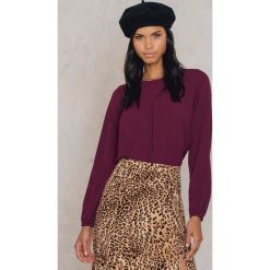 Rut&Circle Bluzka Leopard - Red,Purple. Czerwone bluzki damskie marki Rut&Circle, bez wzorów, z poliesteru, bez kołnierzyka, bez ramiączek. Za 121.95 zł.