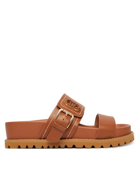 Liu Jo Klapki Livia 02 SA6109 P0102 Brązowy. Brązowe klapki damskie Liu Jo, bez wzorów, bez obcasa. Za 469.99 zł.