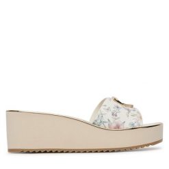 Klapki Aldo. Czerwone klapki damskie Aldo, bez wzorów, bez obcasa. Za 249.99 zł.