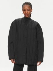 Calvin Klein Kurtka przejściowa Vertical K20K206766 Czarny Oversize. Czarne kurtki damskie Calvin Klein, m, bez wzorów, z syntetyku, bez kaptura. Za 689.99 zł.