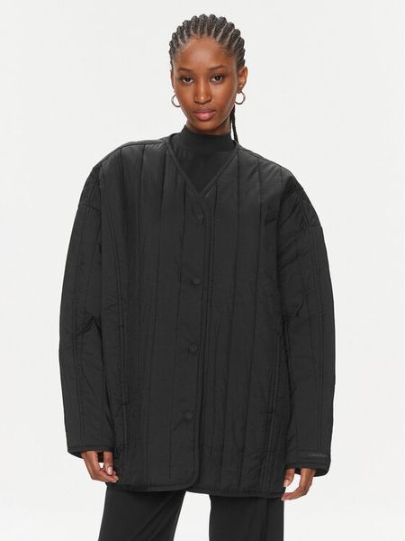 Calvin Klein Kurtka przejściowa Vertical K20K206766 Czarny Oversize. Czarne kurtki damskie Calvin Klein, m, bez wzorów, z syntetyku, bez kaptura. Za 619.99 zł.