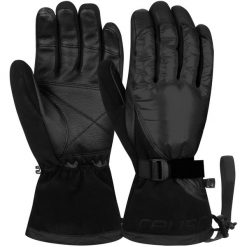 Rękawice damskie REUSCH Yeta. Czarne rękawiczki damskie Reusch, bez wzorów, sportowe. Za 479.90 zł.