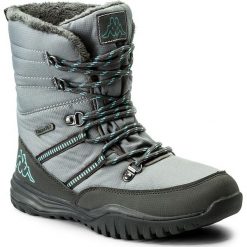 Śniegowce KAPPA - Balto Tex 242364 Grey/Mint 1637. Szare kozaki damskie Kappa, z futra. W wyprzedaży za 169.00 zł.
