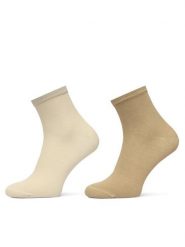 Tommy Hilfiger Skarpety krótkie 373001001 Beżowy. Brązowe skarpety damskie Tommy Hilfiger, bez wzorów, z bawełny. Za 49.99 zł.