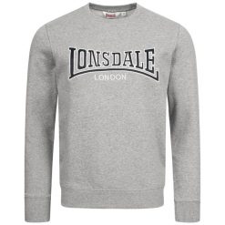 Bluza z okrągłym dekoltem Lonsdale Berger Lp181. Szare bluzy męskie Lonsdale, m, bez wzorów, bez kaptura. Za 264.50 zł.
