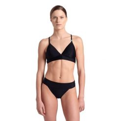 Strój kąpielowy damski dwuczęściowy na basen plażę Arena Essentials. Czarne bikini damskie Arena, s, bez wzorów. Za 121.98 zł.