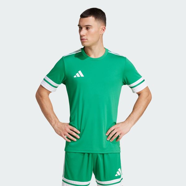 Koszulka Squadra 25. Białe koszulki sportowe męskie Adidas, l, bez wzorów, z materiału, bez kołnierzyka, bez ramiączek, do piłki nożnej. Za 89.00 zł.