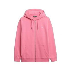 Damska bluza z kapturem zapinana na zamek Superdry Studios. Czerwone bluzy damskie Superdry., bez wzorów, z kapturem. Za 353.95 zł.