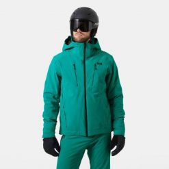 Kurtka narciarska Helly Hansen Alpha 4.0. Zielone kurtki męskie Helly Hansen, na zimę, m, bez wzorów, sportowe, bez kaptura. W wyprzedaży za 1,676.50 zł.