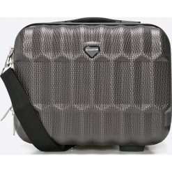 VIP COLLECTION - Walizka 16 L. Szare walizki męskie VIP COLLECTION, w paski, z materiału. Za 199.90 zł.