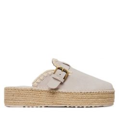 Espadryle Mou. Szare espadryle damskie Mou, bez wzorów, bez obcasa, bez zapięcia. Za 479.99 zł.