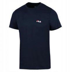 Koszulka tenisowa chłopięca Fila T-Shirt Logo small Kids. Niebieskie t-shirty dla chłopców Fila, bez wzorów, z poliesteru, bez ramiączek. Za 99.00 zł.