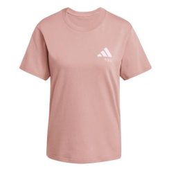 Koszulka damska ADIDAS W L VERB TEE XS. Czerwone koszulki sportowe damskie Adidas, l, bez wzorów, z bawełny, bez kołnierzyka, bez ramiączek. Za 129.00 zł.