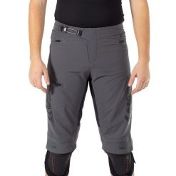 Spodenki rowerowe LEATT Shorts MTB Gravity 4.0. Szare krótkie spodenki sportowe męskie LEATT, xl, bez wzorów, rowerowe. W wyprzedaży za 584.10 zł.