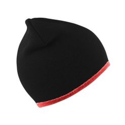 Czapka Zimowa Unisex w modnym kroju Dwustronna. Czarne czapki i kapelusze męskie RESULT, na zimę, bez wzorów, sportowe. Za 40.99 zł.