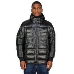 Kurtka męska Geographical Norway BAPTISTE BLACK DB MEN 056, czarna. Czarne kurtki męskie Geographical Norway, na zimę, m, bez wzorów, z materiału, z kapturem. Za 232.32 zł.