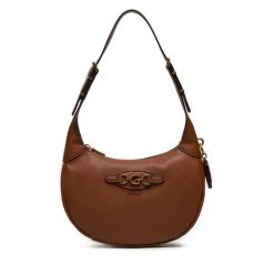 Torebka Guess. Brązowe torebki do ręki damskie Guess, z aplikacjami, klasyczne, bez dodatków. Za 584.99 zł.