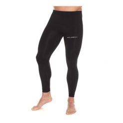 Spodnie do biegania z długą nogawką męskie Brubeck RUNNING FORCE. Czarne legginsy sportowe męskie Brubeck, m, bez wzorów, z elastanu, długie, do biegania. Za 199.99 zł.