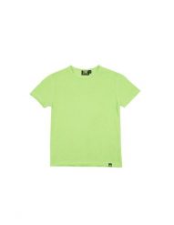 Dziecięca koszulka z krótkim rękawem City Fluo. Zielone t-shirty dla chłopców LEONE 1947 APPAREL, bez wzorów, z bawełny, bez ramiączek. Za 84.16 zł.