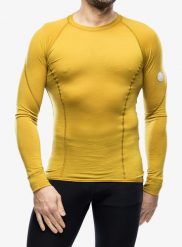 Bluza termoaktywna męska Sensor Merino Air Tee LS. Żółte bluzy męskie Sensor, m, bez wzorów, z materiału, bez kaptura. Za 361.89 zł.