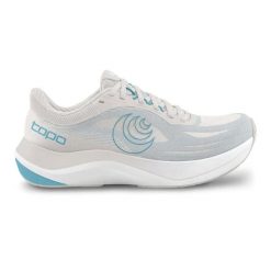 Damskie buty do biegania Topo Athletic Ultrafly 6. Białe obuwie sportowe damskie Topo Athletic, bez wzorów, z gumy, do biegania. Za 768.25 zł.