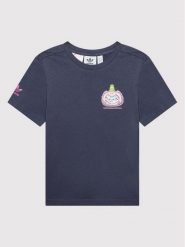 Adidas T-Shirt KEVIN LYONS HF7539 Granatowy Regular Fit. Niebieskie t-shirty i topy dla dziewczynek Adidas, bez wzorów, z bawełny, bez ramiączek. Za 99.99 zł.