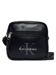 Calvin Klein Saszetka Bold Logo Webbing Square Crossbo LV04D3445G Czarny. Czarne saszetki męskie Calvin Klein, ze skóry. Za 329.99 zł.