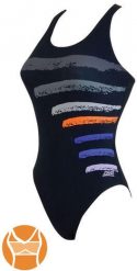 KOSTIUM KĄPIELOWY ZOGGS SYGNATURE ACTIONBACK CZARNY. Czarne kostiumy jednoczęściowe damskie ZOGGS, bez wzorów, z poliesteru, klasyczne, na fitness i siłownię. Za 59.00 zł.