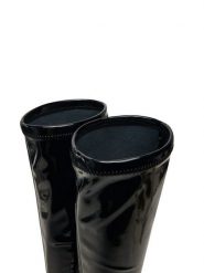 LOVE MOSCHINO Kozaki JA26039G0LIHZ000 Czarny. Czarne kozaki damskie Love Moschino, ze skóry, bez obcasa, na szpilce. Za 1,379.00 zł.