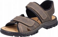 Rieker Sandals 25051-27 Brązowe 40. Brązowe sandały męskie Rieker, bez zapięcia. Za 255.41 zł.