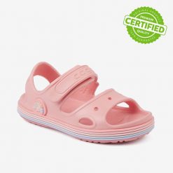 Sandały dziecięce Coqui Jogi z materiału Coquiflex. Czerwone sandały dziewczęce Coqui, z materiału, bez zapięcia. Za 125.99 zł.