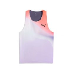 Koszulka Bez Rękawów Puma M Lightspeed Ultraweave Graphic Singlet Dorośli. Niebieskie koszulki sportowe męskie Puma, m, bez wzorów, z elastanu, bez kołnierzyka, bez ramiączek, do biegania. Za 403.99 zł.