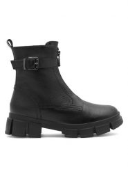 Badura Kozaki SARA CI12-9092-03 Czarny. Czarne buty zimowe dziewczęce Badura, bez wzorów, ze skóry, bez zapięcia. Za 249.99 zł.