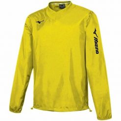 Kurtka Mizuno Team sendai tra rain. Żółte kurtki męskie Mizuno, m, bez wzorów, z materiału, bez kaptura. Za 139.50 zł.
