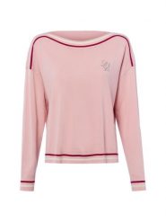 Liu Jo Collection Sweter z dzianiny Kobiety Sztuczne włókno różowy, XS. Czerwone swetry damskie Liu Jo Collection, xs, bez wzorów, z dzianiny, bez kołnierzyka, bez ramiączek, bez kaptura. Za 279.95 zł.