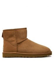 Ugg Śniegowce M Classic Mini 1002072 Brązowy. Brązowe śniegowce i trapery męskie UGG, ze skóry, bez zapięcia. Za 849.99 zł.