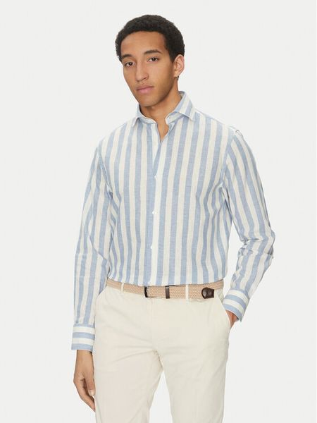 Marciano Guess Koszula 5GHH20 4461Z Niebieski Regular Fit. Niebieskie koszule męskie Marciano Guess, m, z aplikacjami, z bawełny, bez kołnierzyka, bez ramiączek. Za 239.99 zł.