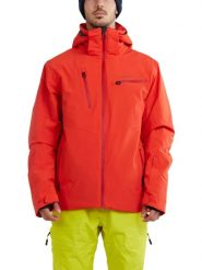 Kurtka narciarska męska Telluride Jacket. Czerwone kurtki snowboardowe męskie Fundango, m, bez wzorów, z dresówki, długie, z kapturem, narciarskie. Za 599.00 zł.
