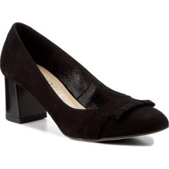 Półbuty KOTYL - 565 Czarny Zamsz. Czarne półbuty damskie Kotyl, ze skóry, eleganckie. W wyprzedaży za 199.00 zł.