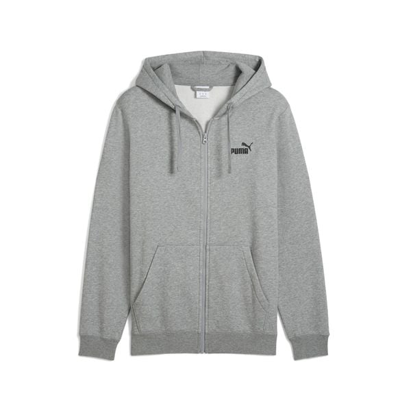 Męska rozpinana bluza z kapturem Essentials z logo No. 1 PUMA. Szare bluzy męskie Puma, m, bez wzorów, sportowe, z kapturem. Za 239.00 zł.