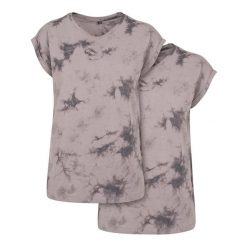 Koszulka Damska Batik Dye Z Przedłużonym Ramiączkiem. Szare koszulki sportowe damskie BUILD YOUR BRAND, xs, bez wzorów, bez kołnierzyka, bez ramiączek, trekkingowe. Za 67.99 zł.