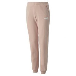 Spodnie Do Joggingu Dla Dziewczynki Alpha. Czerwone spodnie materiałowe dla dziewczynek Puma, bez wzorów, z bawełny, z podwyższonym stanem. Za 111.99 zł.