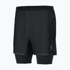 Spodenki do biegania męskie SCOTT Hybrid Endurance Tech. Czarne krótkie spodenki sportowe męskie Scott, l, bez wzorów, z elastanu, do biegania. Za 359.99 zł.
