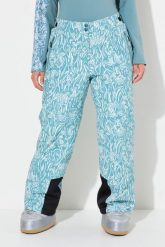 Damskie Spodnie narciarskie wodoodporny regulowane zapięcie na rzep z recyklingu. Zielone spodnie materiałowe damskie Ulla Popken, plus size, bez wzorów, z elastanu. Za 639.99 zł.
